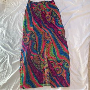 Amazing psychedelic long skirt